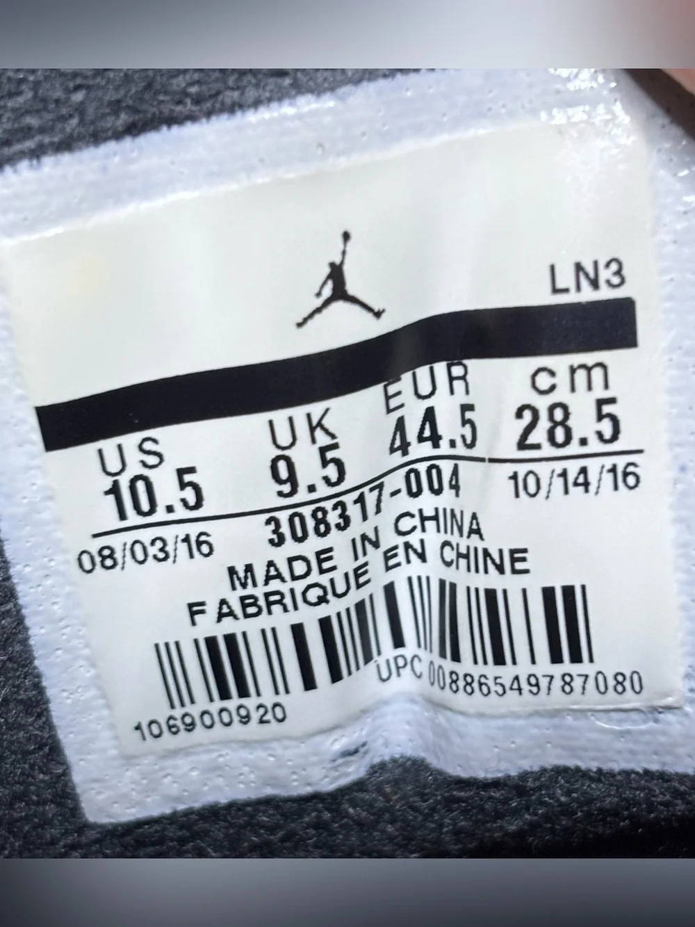 Jordan 12 Retro Low Playoffs Size 10.5